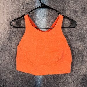 Women's Orange Sports Bra
